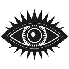 Eye silhouette vector illustration