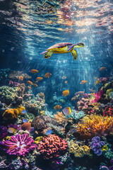 Underwater Symphony: A Glimpse into the Vibrant World of Coral Reefs and Sea Life