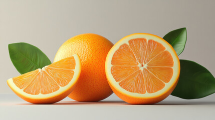 orange isolated on white background.