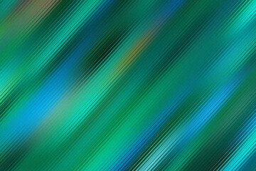 Rippled glass effect gradient background with grainy texture. Green and blue striped gradient wallpaper. Textured backdrop. Organic colors, noisy texture, natural, modern aesthetic design.