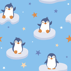 cute penguins pattern