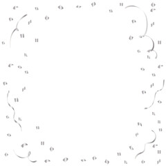 シルバーの紙吹雪　金色