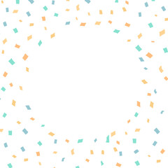 周りを囲む紙吹雪　カラフル