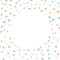 周りを囲む紙吹雪　カラフル