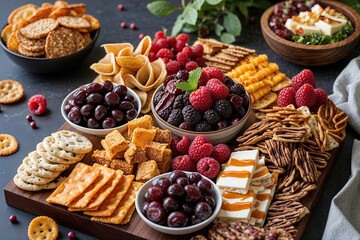 Elegant Work Anniversary Tribute Featuring Gourmet Snacks for a Joyous Celebration