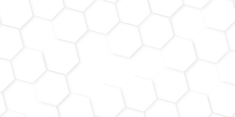 Hexagon abstract technology background,white Hexagonal Background Luxury White Pattern,Abstract white hexagon concept background, soft white background,