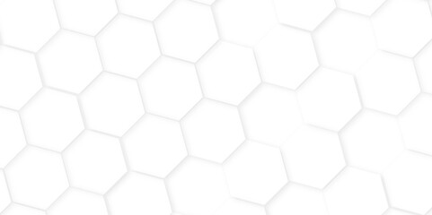 Hexagon abstract technology background,white Hexagonal Background Luxury White Pattern,Abstract white hexagon concept background, soft white background,