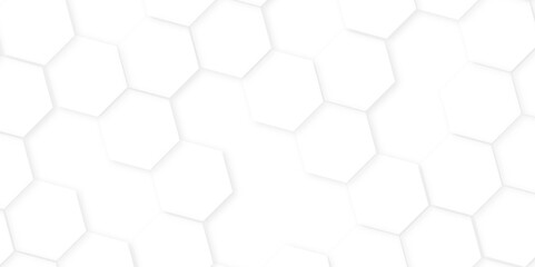 Hexagon abstract technology background,white Hexagonal Background Luxury White Pattern,Abstract white hexagon concept background, soft white background,
