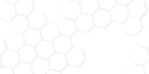 Hexagon abstract technology background,white Hexagonal Background Luxury White Pattern,Abstract white hexagon concept background, soft white background,