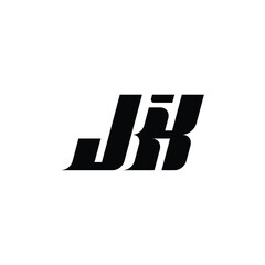 JK monogram logo design letter text name symbol monochrome logotype alphabet character simple logo