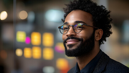 Obraz premium Portrait of a smiling man
