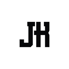 JK monogram logo design letter text name symbol monochrome logotype alphabet character simple logo
