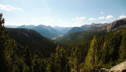 Obraz premium Mountain valley panorama