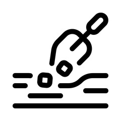 grout icon with line style, perfect for user interface projects