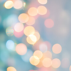 Obraz premium Captivating bokeh lights display urban setting photography festive atmosphere close-up visual aesthetics