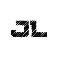 JL monogram logo design letter text name symbol monochrome logotype alphabet character simple logo