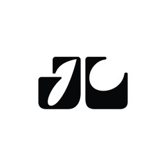 JL monogram logo design letter text name symbol monochrome logotype alphabet character simple logo