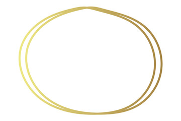 hand drawn circle and round icon on white background.