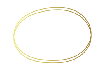 hand drawn circle and round icon on white background.