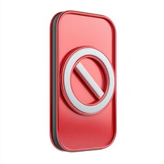 Obraz premium No Mobile Phones Allowed Red 3D Sign