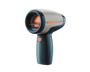 Modern handheld scanner designed for efficient scanning of barcodes and QR codes