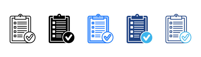 Compliance Icon Set With Multiple Style Collection 