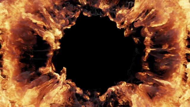 Fire Explosion Transition Overlay Revealer Alpha Channel Transparent