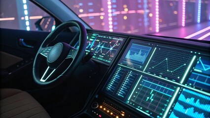 Virtual Candidate Selection Platform with Futuristic Design Transparent Modules and Lights