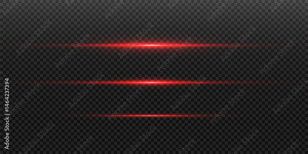 Poster glowing horizontal red light line with radiant shine and beam effect. futuristic flare, and neon glo