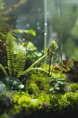 Enclosed Harmony: Exploring a Miniature Self-Sustaining Ecosystem Within a Glass Terrarium