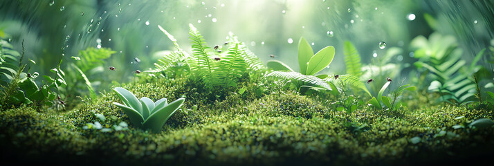 Enclosed Harmony: Exploring a Miniature Self-Sustaining Ecosystem Within a Glass Terrarium