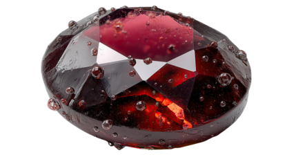 Isolated white ice cube with ice cubes on a red abstract background