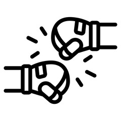 Icon of Two Handshake Gloves