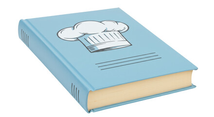 Isolated Cookbook with Chef Hat
