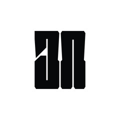 JN monogram logo design letter text name symbol monochrome logotype alphabet character simple logo