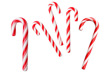 Red and white candy canes holiday collection