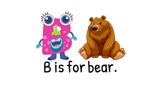 Alphabet Animation: B is for Bear