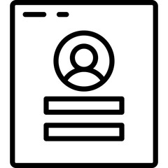 login page vector icon