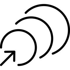 Growth Arcs vector icon