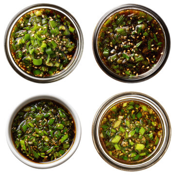 Ginger Marinade, Scallions, Sesame Oil  