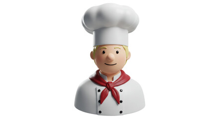 Isolated Cartoon Chef Character