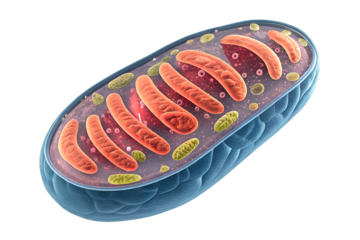 A virtual image from a science journal humans mitochondria isolated on transparent background.png