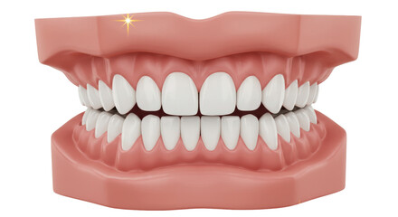 Isolated Dental Model with Glimmer