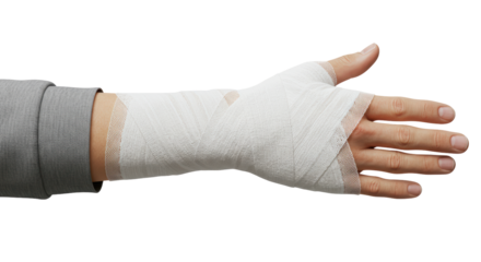Isolated Hand with Bandage