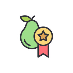 Quality Guava Symbol Depicting Premium Fruit Selection and Recognition