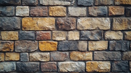Obraz premium Rustic Multi-Color Stone Wall Texture Background texture background stone wall rustic stone wall car