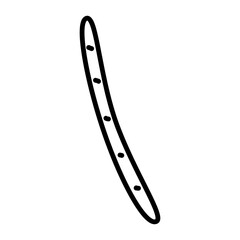 illustration of a green bean