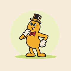 Naklejka premium cute mascot character thinking. 