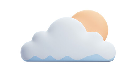 Isolated Cloud with Sun 3D