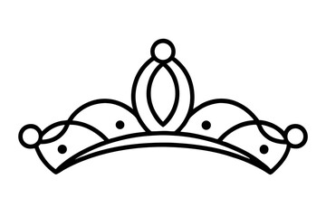 Tiara silhouette vector illustration © tanvir